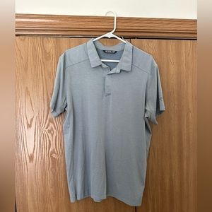 Arcteryx gray button polo